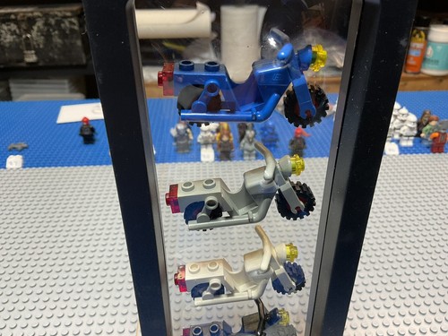 LEGO Classic City 1980/90s Police Motorcycle Lot Black, Gray, White, Blue, & Red - Picture 2 of 3