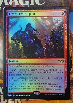 Mtg Outlaws Of Thunder Junction Great Train Heist NM Foil