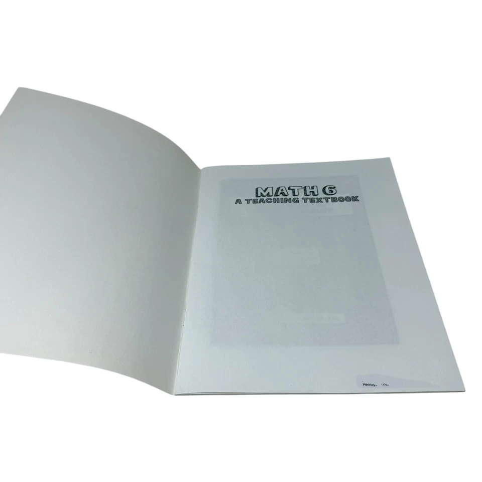 Teaching Textbooks Math 6 Answer Booklet Greg & Shawn Sabouri - Image 3 of 4