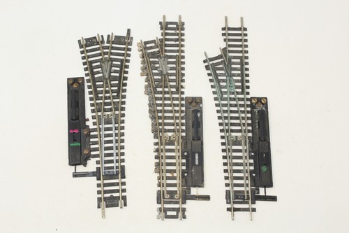 HO Atlas Lot of 3 Switches Turnouts 2x #4 LH Left Hand 1x Wye Nickel Silver