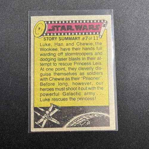 1977 Topps Star Wars #61 “Mark Hamill In Control Room" Set Break - Picture 2 of 2