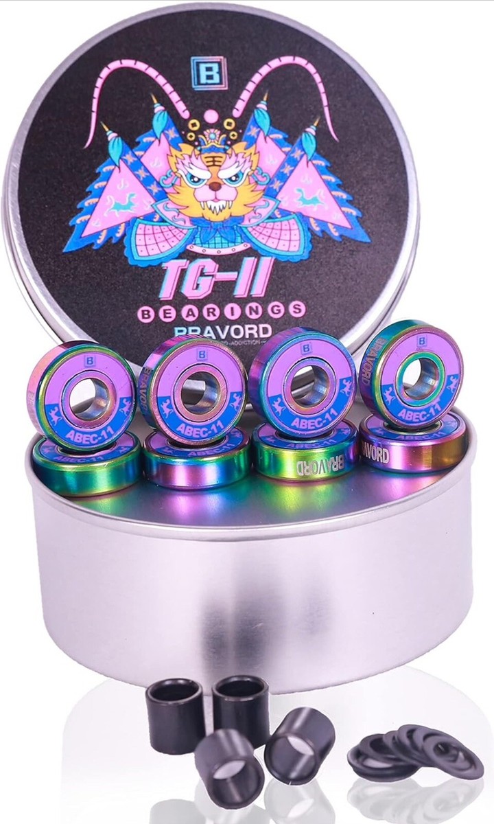スケートボード ベアリング BRAVORD TG11 Amazon.com: BRAVORD TG11 Skateboard Bearings, Highly-Precise