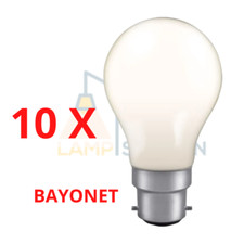 Image of 10x White Crompton Colourglazed GLS 25W Decorative Light Bulb Lamp B22 