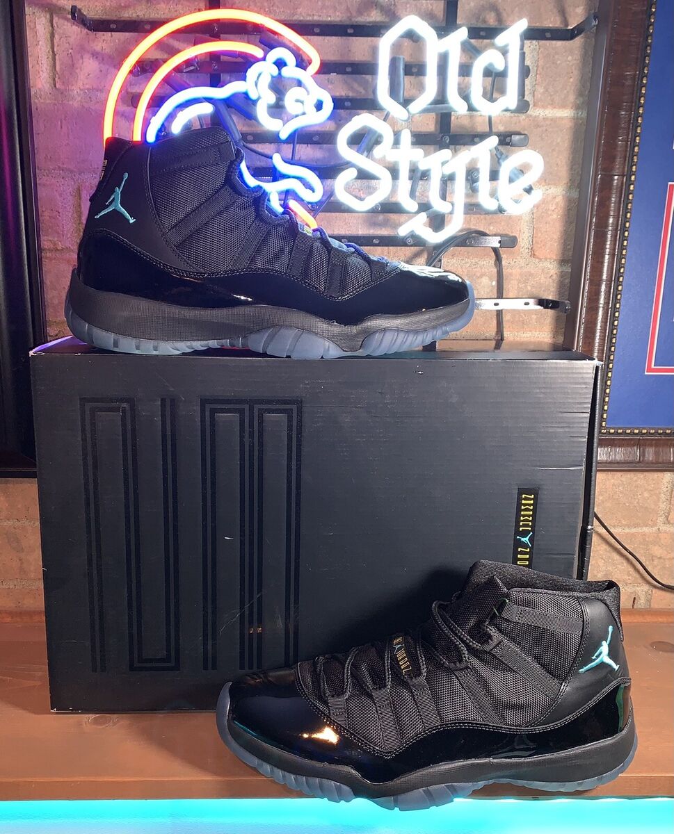 Nike Air Jordan XI 11 Retro BLACK GAMMA BLUE MAIZE 378037 Nike Air Jordan XI 11 Retro BLACK GAMMA BLUE MAIZE 378037