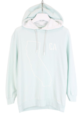 Hugo Boss Weca Hooded Womens M Hoodie Light Blue