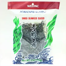 WEL-PAC Aokizami Kombu-Dried Seaweed Sliced 4oz /113.4g