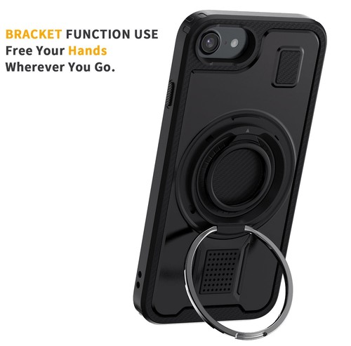 For iPhone SE 2020/SE 2022 Case Ring Kickstand Shockproof Cover Screen Protector - Picture 18 of 33
