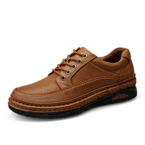 Casual Outdoor Shoes Men's Lace Up Round Toe Platform Hiking Leisure Shoes New - Picture 5 of 15