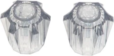 LaSalle Bristol Sink Shower Faucet Handles Knobs Clear RV Camper 2 PACK