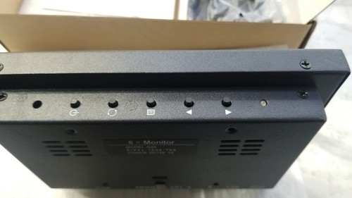 8" Metal Housing Monitor w/ Stand & Cords New Open Box (VGA, RCA, BNC) - Picture 9 of 9