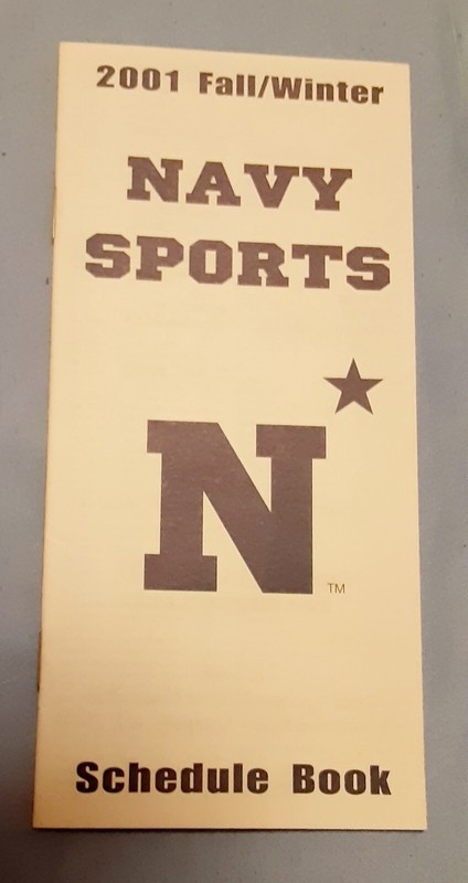 Rare 2001 Navy Schedule Book Football Soccer Wrestling Basketball Lacrosse Golf