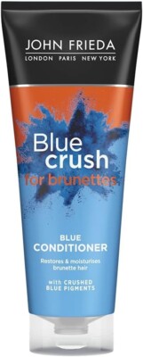 John Frieda Blue Crush Blue Conditioner 250 ml Toning Conditioner für braunes Haar