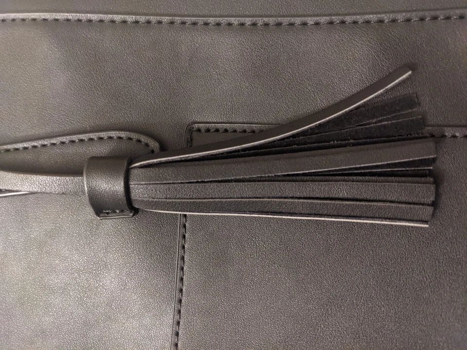 ECOSUSI Womens Leather Tote Bag Convertible Backpack Black Vegan Handbag 11"x15” - Image 3 of 4