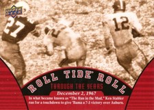 ROLL-TIDE-ROLL Ken Stabler RAIDERS SAINTS OILERS Alabama HOF