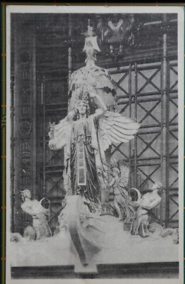 Alte Postkarte London Selfridges Kaufhaus Die Königin Der Zeit Figur