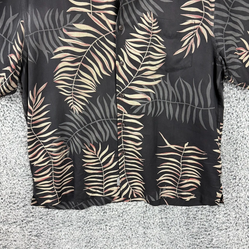Camisa De Colección Quiksilver Para Hombre Extra Grande 100% Seda Campamento Hawaiano Floral Y2K XL Foto 3 de 4