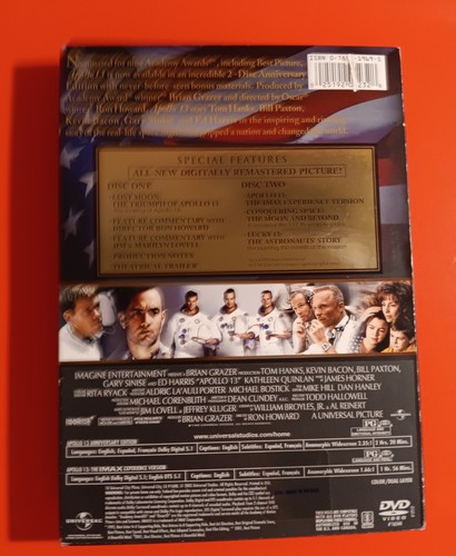 APOLLO 13 ANNIVERSARY EDITION (DVD 2005) VG++ PLAYTESTED-FREE SHIPPING - Picture 2 of 8
