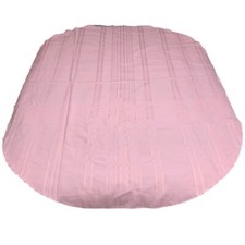 Pink Textured Oval Tablecloth, 60"W x 81"L Holiday Christmas Cover Entertaining