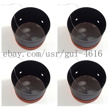 4PCS Woofer Bass Voice Coil 65.5mm 8ohm Black Aluminum Round Copper wire
