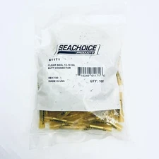 100-PACK SEACHOICE® 61171 HEAT SHRINK BUTT CONNECTORS CLEAR SEAL12-10 GAUGE