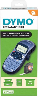 Dymo LetraTag LT-100H Handheld Label Maker  ABC Keyboard Label Printer with Eas