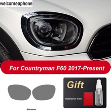 Pre-cut Headlights Smoke Protection Vinyl Tint Wrap Film For Mini Countryman