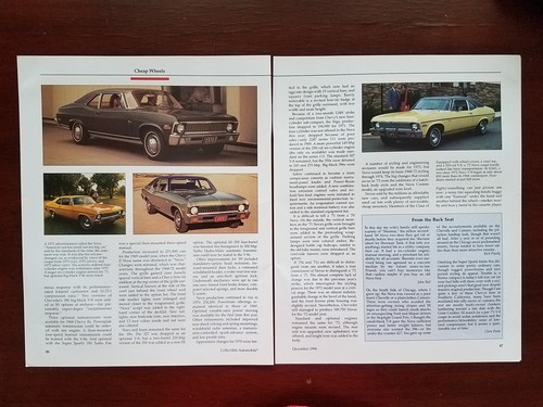 Chevrolet Chevy II y Nova 1968-1972 - artículo de 4 páginas - Imagen 2 de 2