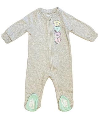 NIKE Baby Girls & Infants Heart Logo Footed Coverall - 6 Months