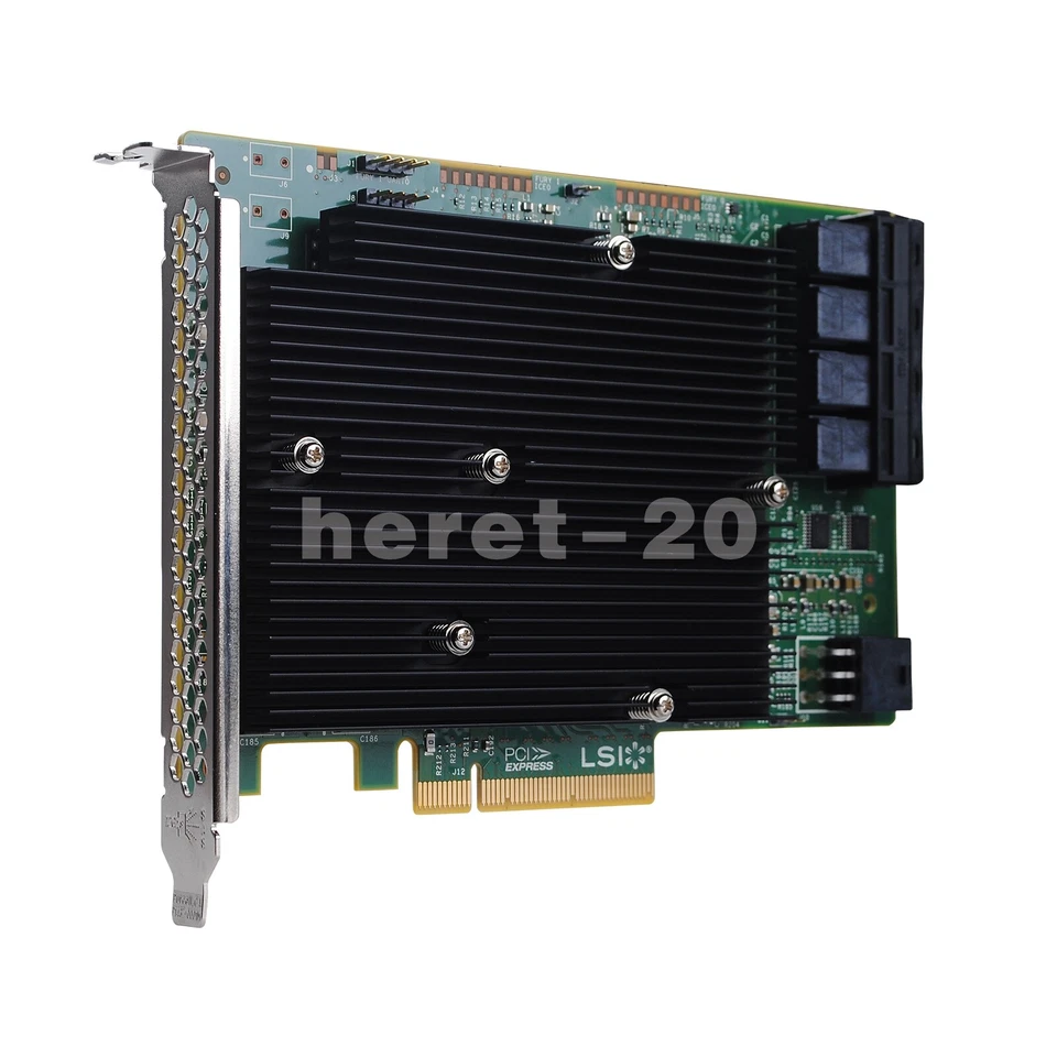 New For LSI 9300-16i 16-port LSI00447 12GB/s Host Bus Adapter 03-25600-01B - Image 2 of 4