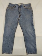 Vintage Levi's 505 Jeans Men's 36x30 Regular Fit Straight Orange Tab 100 Cotton
