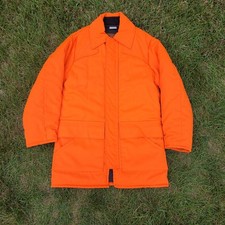 Vintage Walls Jacket Mens M Orange Blizzard-Pruf Hunting Chore Coat USA Made 90s