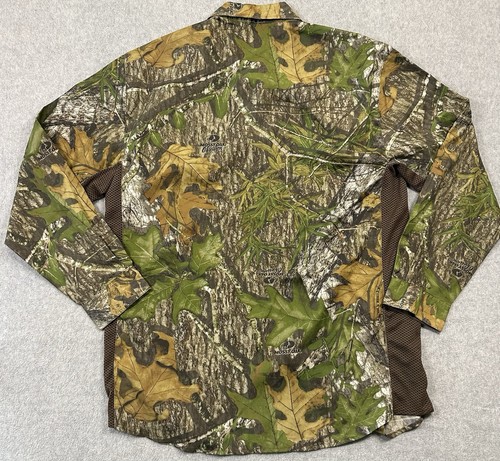 Mossy Oak Game Winner Shirt Camouflage Men’s Large Long Sleeve Vented Hunt/Fish - Picture 7 of 12