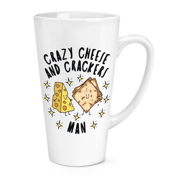 VerrüCkte KäSe Und Knacker Mann Stars 483Ml Groß Latte Becher Lustiger Witz Food-image