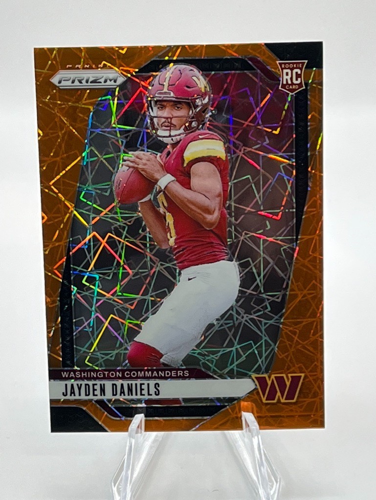 2024 Panini Prizm Jayden Daniels RC Rookie #347 Lazer Prizm (RC) COMMANDERS