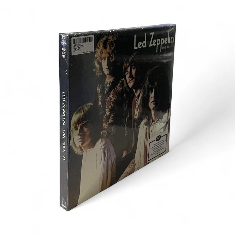 Led Zeppelin Live 69 & 73 Lt Edition Box Set 180g Blue/White Splatter Vinyl 4xLP - Image 2 of 4