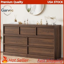 Storage Organizer 54" Wide 7 Drawer Wooden Dresser Bedroom