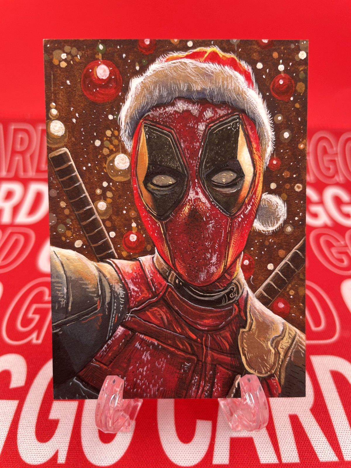 【Christmas Limited】GGC Studio Marvel Deadpool Artist Auto Sketch Card 1/1