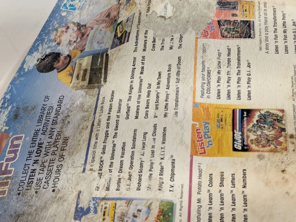 Transformers G1 CLIFFJUMPER 1985 Listen N Fun MOSC Sealed Pre-rub - Image 4 of 4