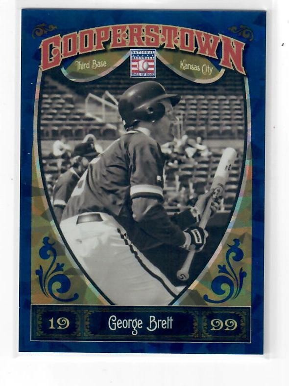 George Brett  #88/499  2013 Panini Cooperstown Collection Blue Crystal