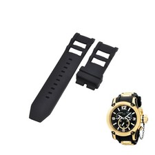 Russian Diver 5670 26mm Black Rubber Watch Strap For Invicta