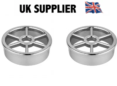 TAPS2TRAPS 2 X CHROME SHOWER WASTE GRID COVER STWGR-CP STW3 STW4 FOR MCALPINE TRAPS - 45mm