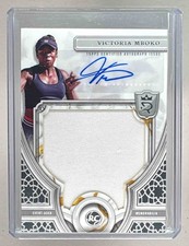 VICTORIA MBOKO 2024 Topps Royalty Tennis Rookie Relic Patch AUTO #d /75 RC