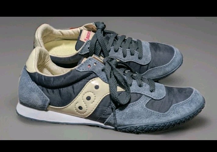 Women's Shoe Saucony Bullet Blue Lifestyle 8.5 Retro Shoes Very Good Condition thumbnail 4