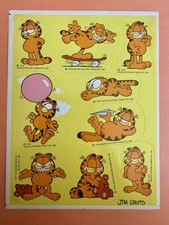 Vintage 90s Garfield Sticker Sheet