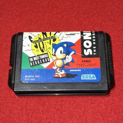 Sega Mega Drive Sonic The Hedgehog 1 Made In Japan