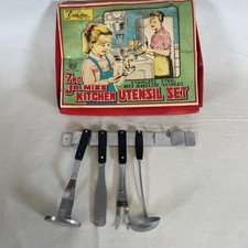 Vintage CragstanJr Miss Kitchen Utensil Set w/Original Box-Incomplete