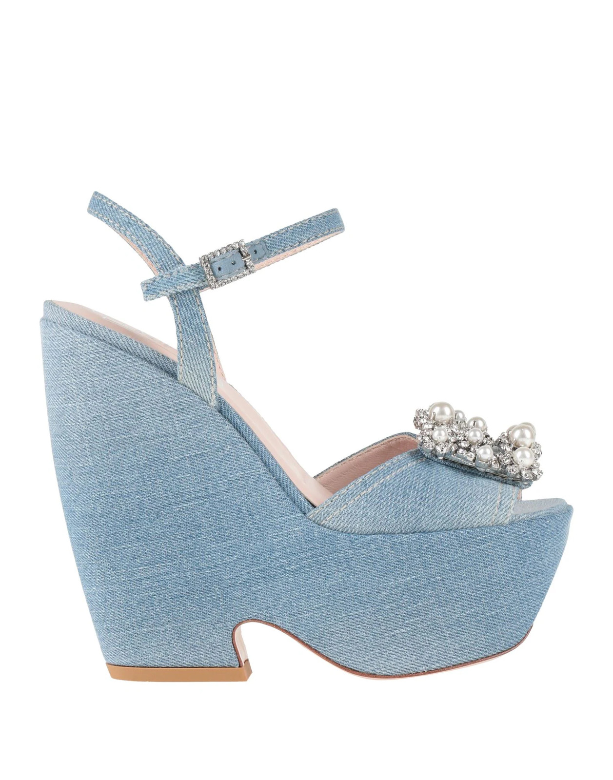Roger Vivier - Women - Denim Sandals - Light blue 213990₽