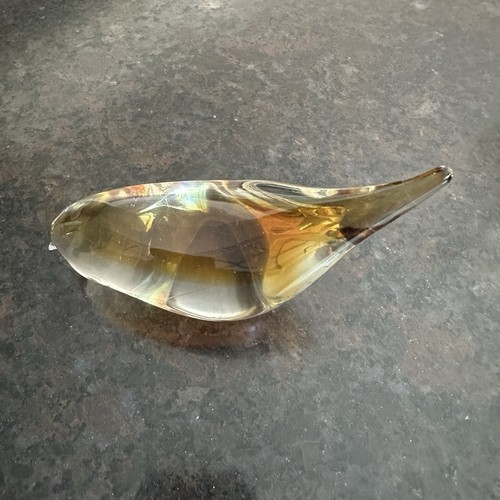 Rare Unique Renato Anatra Murano Glass Bird Figurine Signed 3.5”H X5.75”L X2.5” - Picture 16 of 22