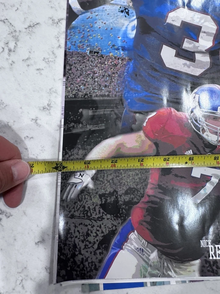 VTG 2005 Kansas Jayhawks KU Football Vs Oklahoma Arrowhead Poster BH - Image 2 of 3