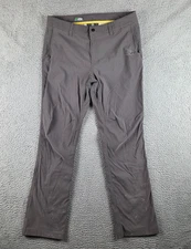 Stio Pants Mens 36L (35x32) Gray Coburn Hiking Casual Stretch Performance Tech